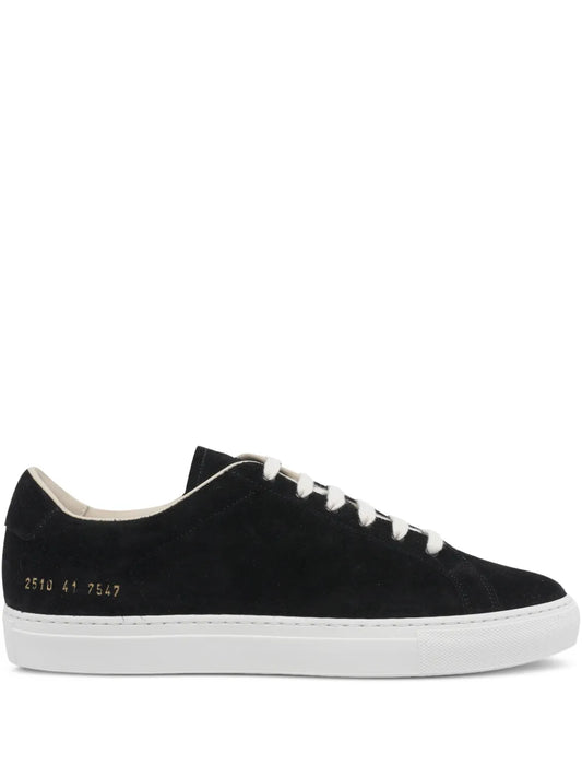 Common Projects Logo-Detail Suede Sneakers