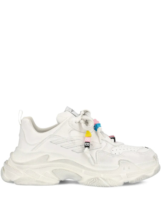 Balenciaga Beaded Lace-Up Sneakers