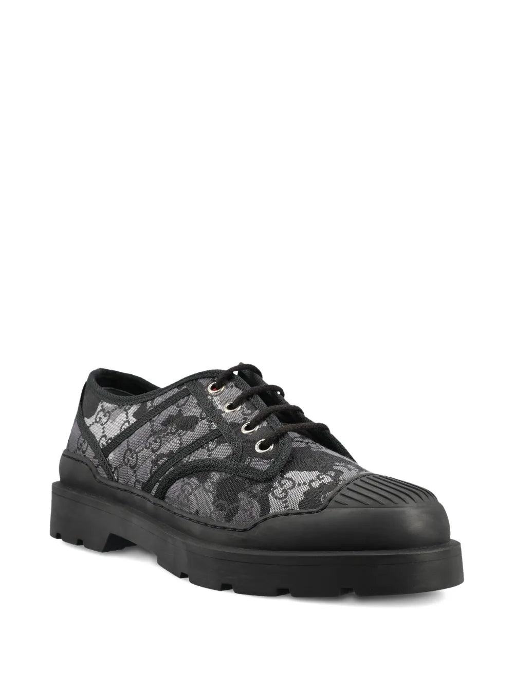 Gucci Gg Patterned Lace-Up Sneakers