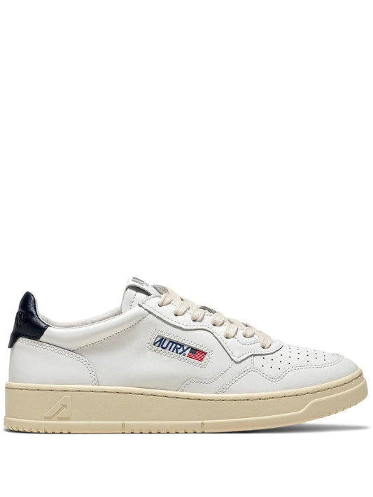 Autry Navy Trim Medalist Low Trainers