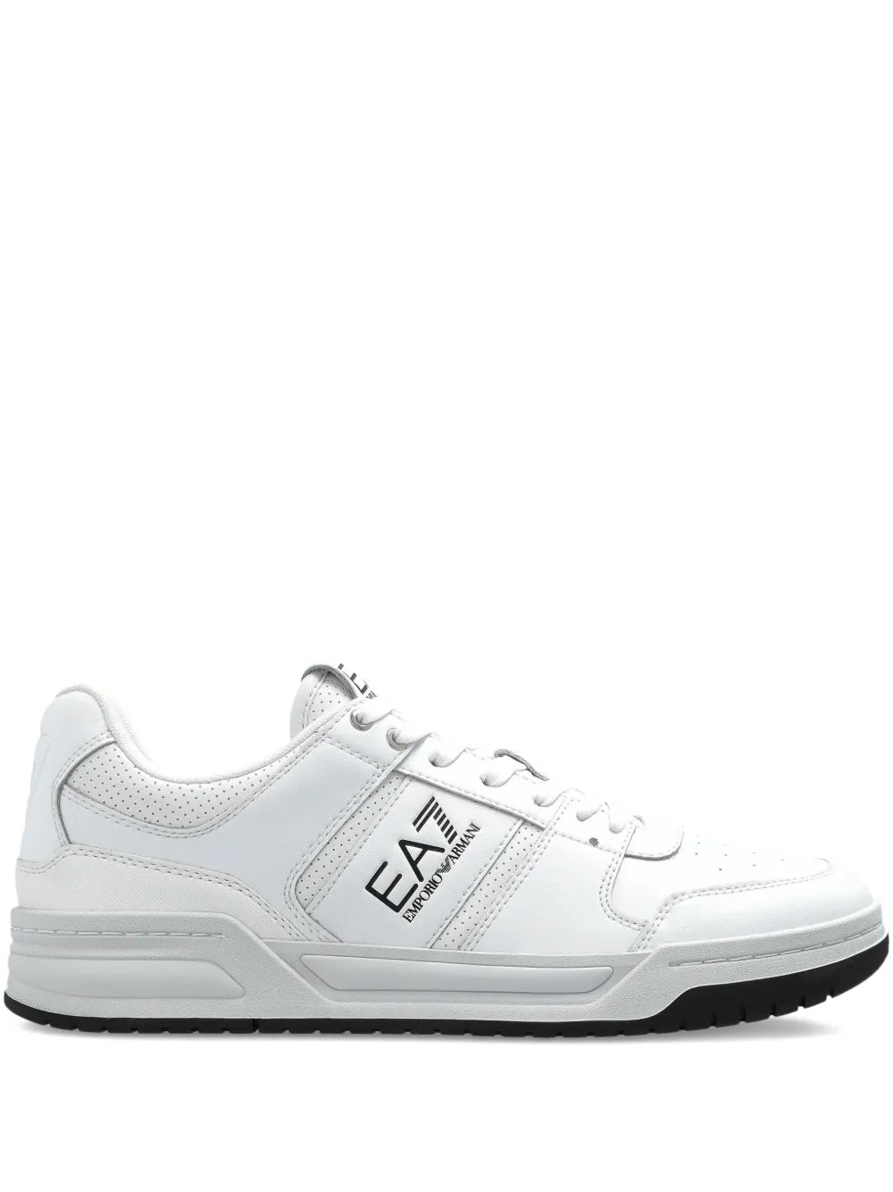 Ea7 Emporio Armani Perforated Leather Sneakers