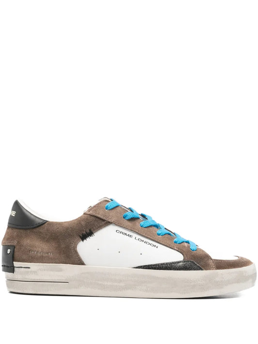 Crime London Suede Panelled Sneakers