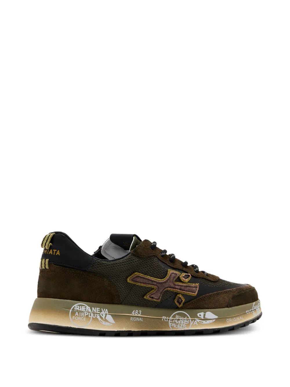 Premiata Nous 7725 Appliqued Sneakers