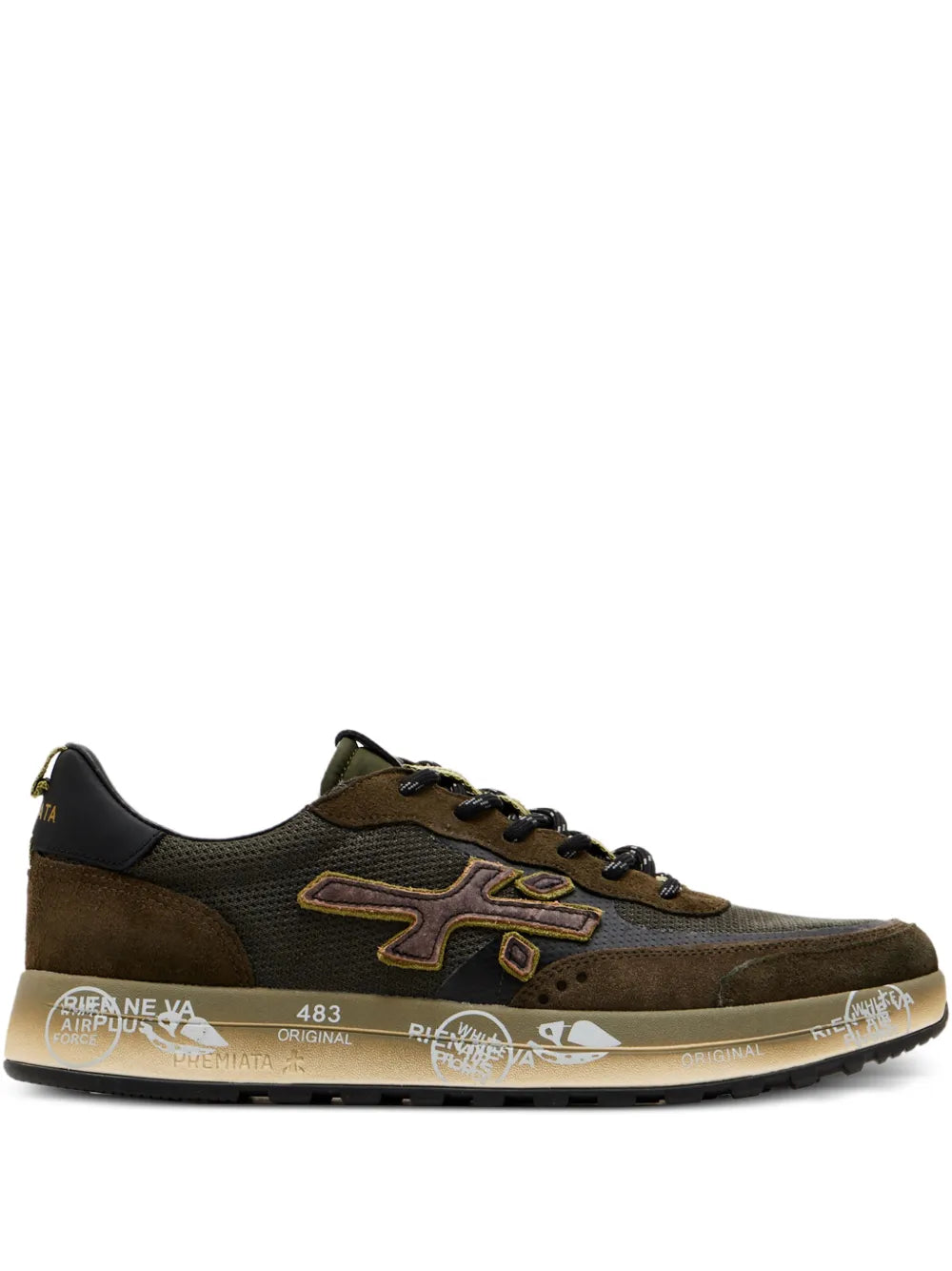 Premiata Nous 7725 Appliqued Sneakers