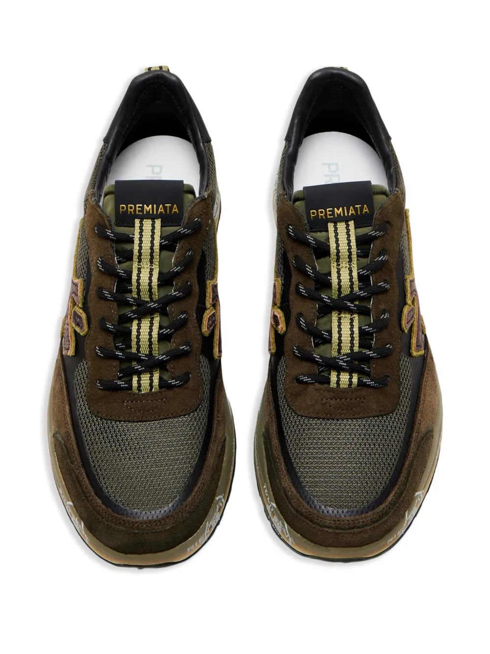 Premiata Nous 7725 Appliqued Sneakers