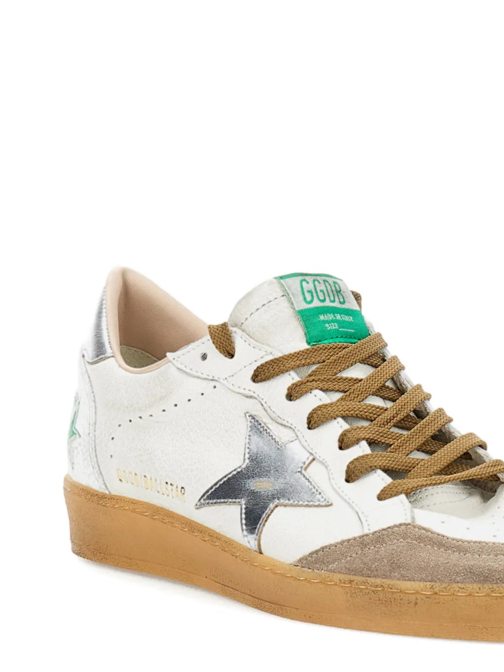 Golden Goose Star-Applique Leather Sneakers