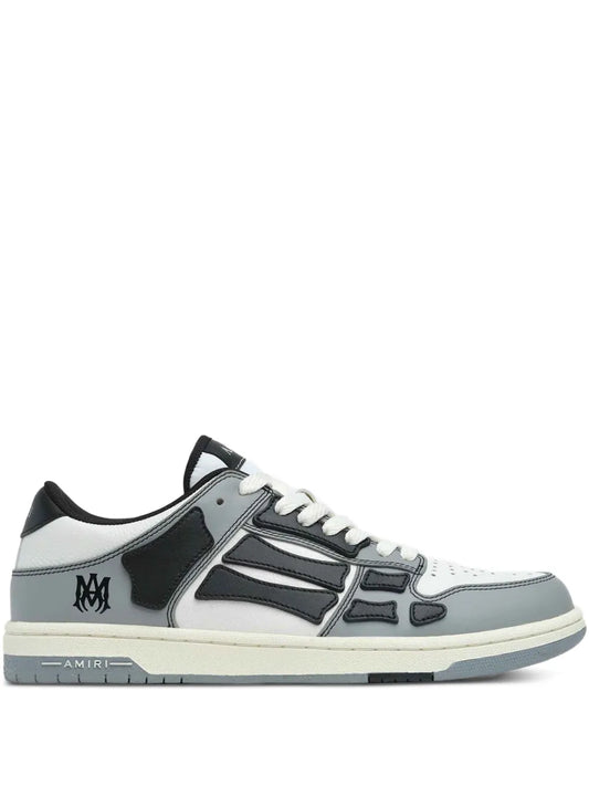 Amiri Embossed Skull Leather Sneakers