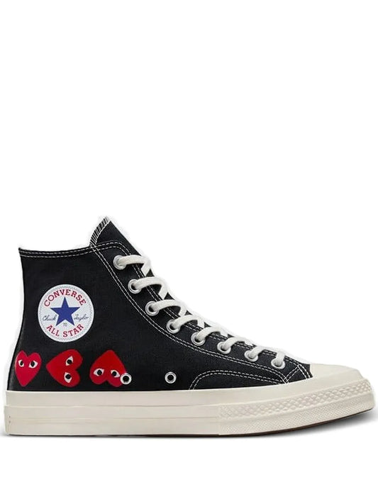 Comme Des Gar ns Homme X Converse Chuck 70 Heart-Motif High-Top Sneakers