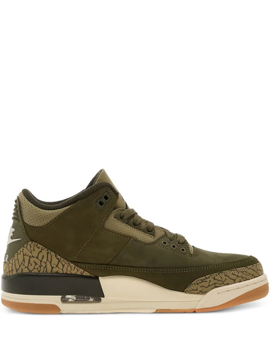 Air Jordan 3 Lace-Up Patterned Sneakers