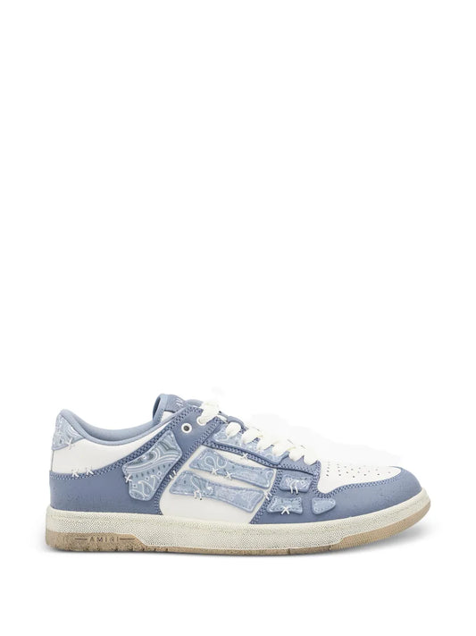 Amiri Skel Bandana Skeleton Low Top Sneakers