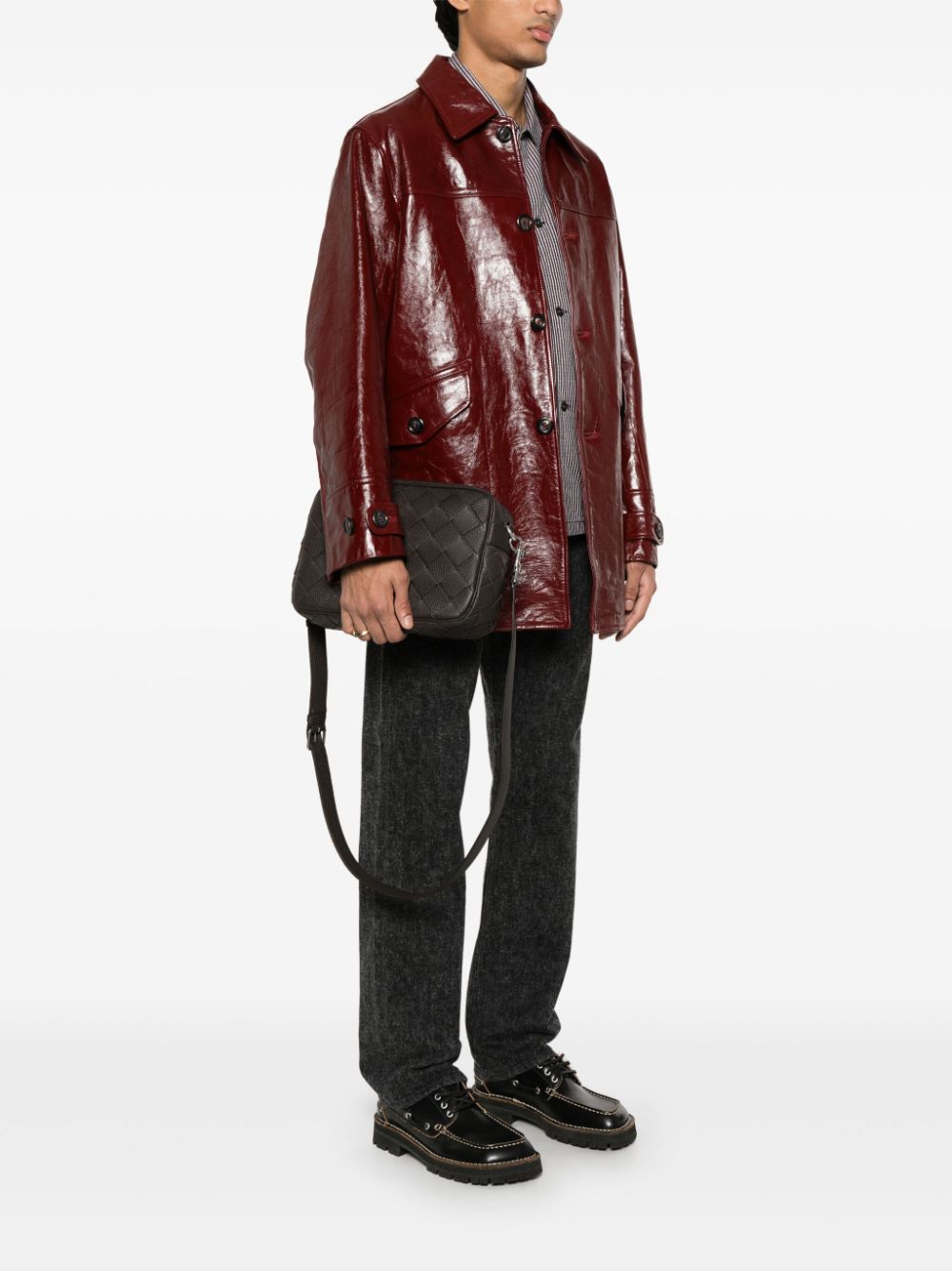 Bottega Veneta Men Intrecciato Taurillon Bag