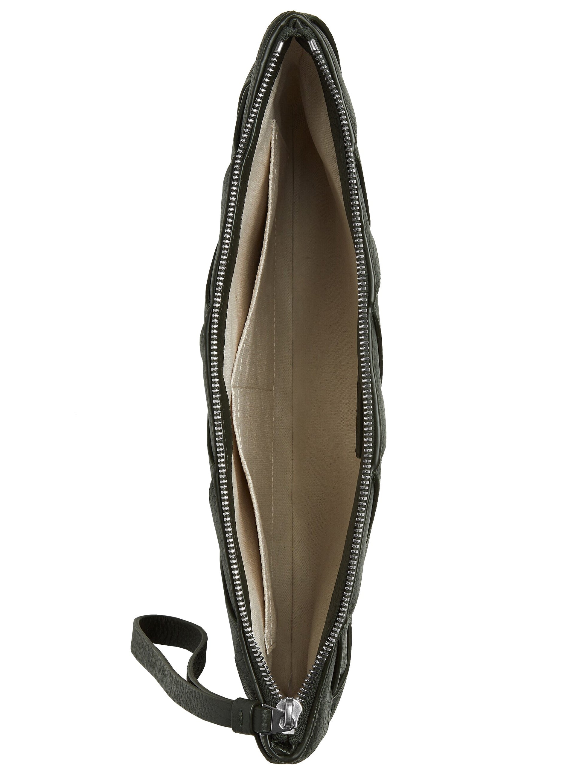 Bottega Veneta Men Woven Leather Clutch Bag