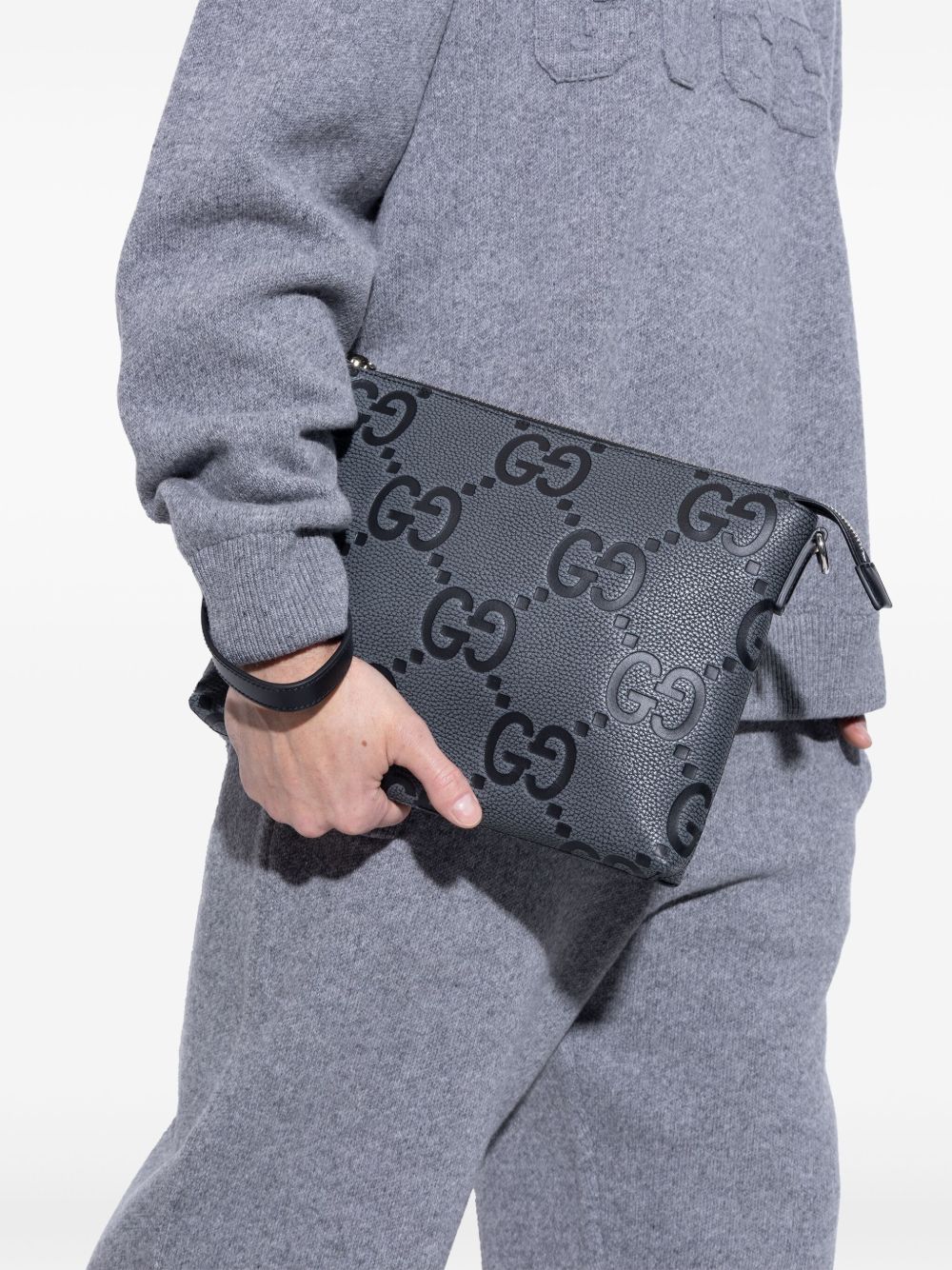 Gucci Men Gg Jumbo Crossbody Bag