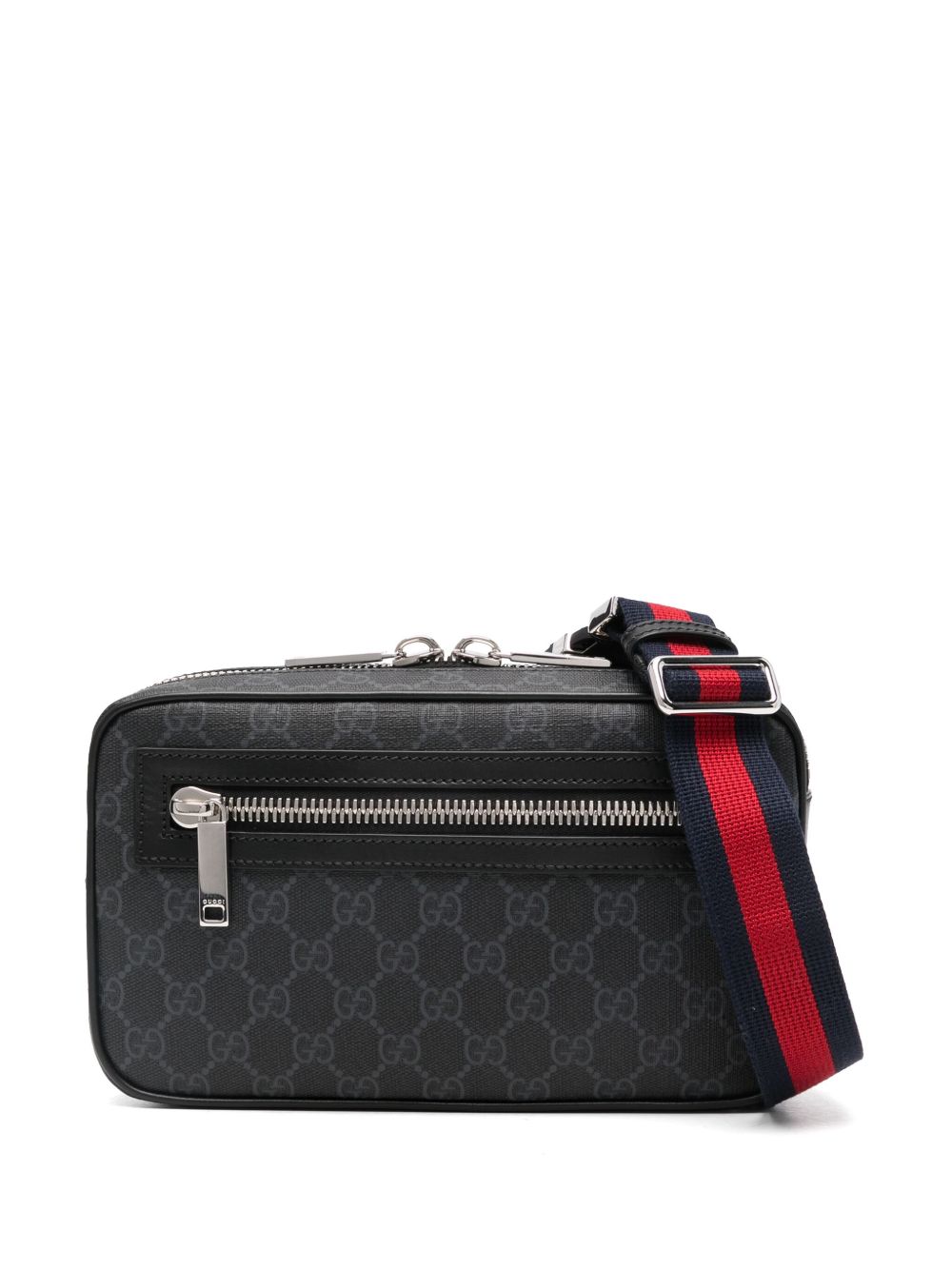 Gucci Men Black Monogram Bum Bag