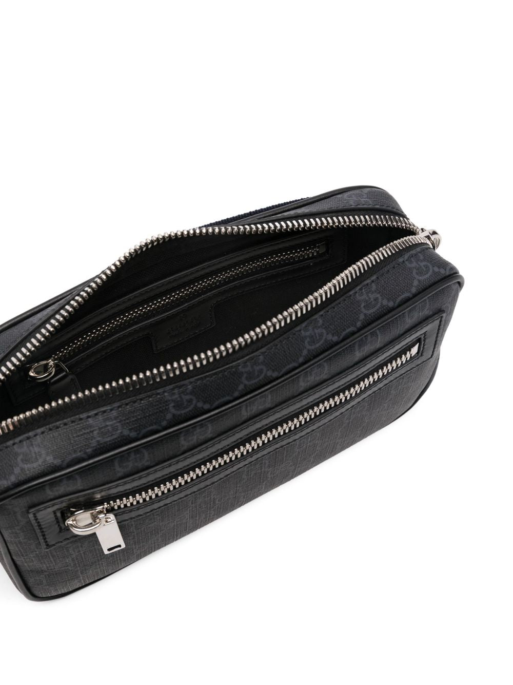 Gucci Men Black Monogram Bum Bag