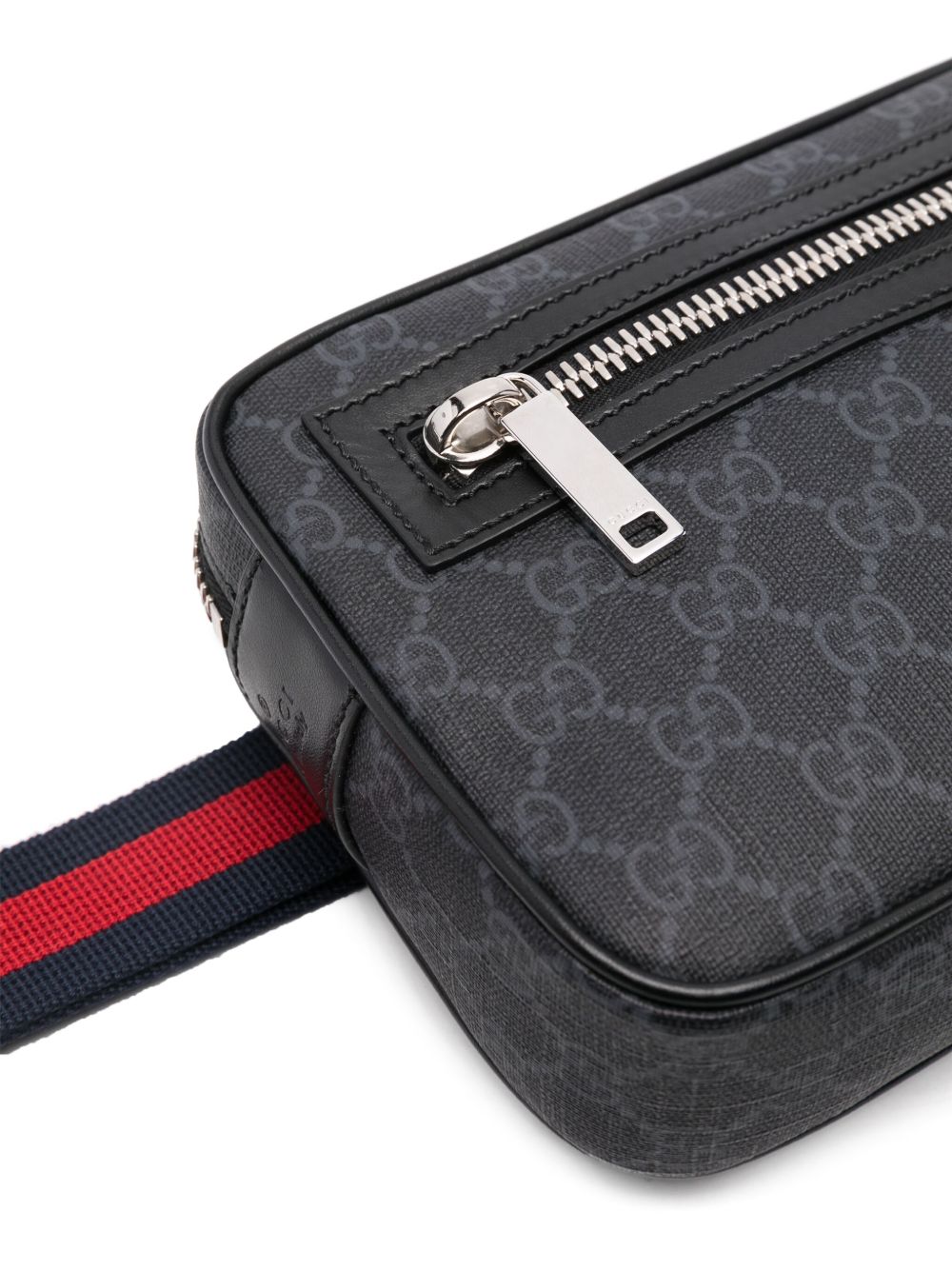 Gucci Men Black Monogram Bum Bag