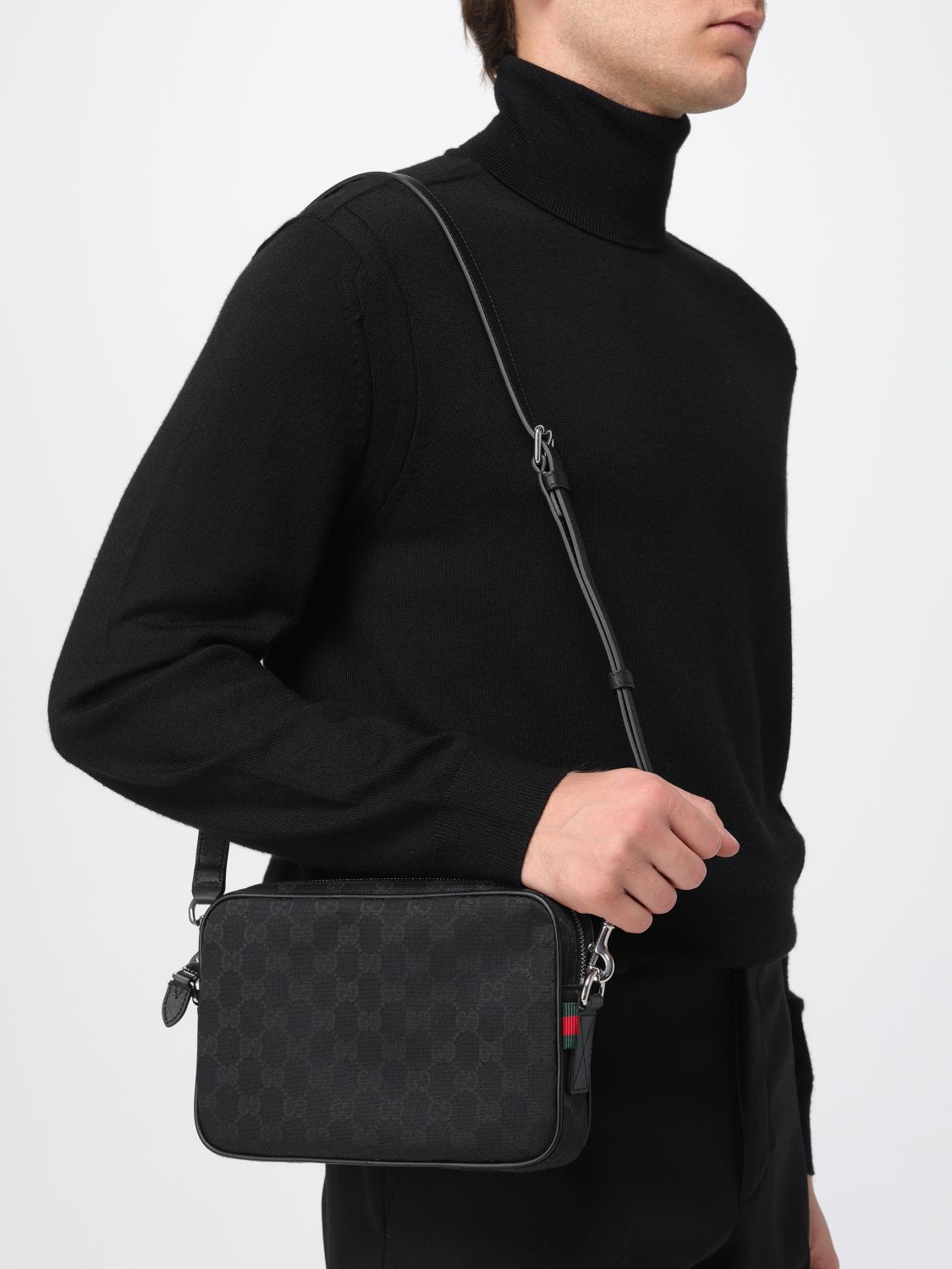 Gucci Shoulder Bag Men Black