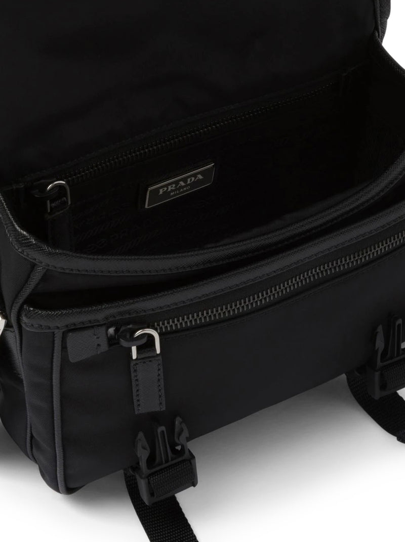 Prada Men Re-Nylon And Saffiano Shoulder Bag