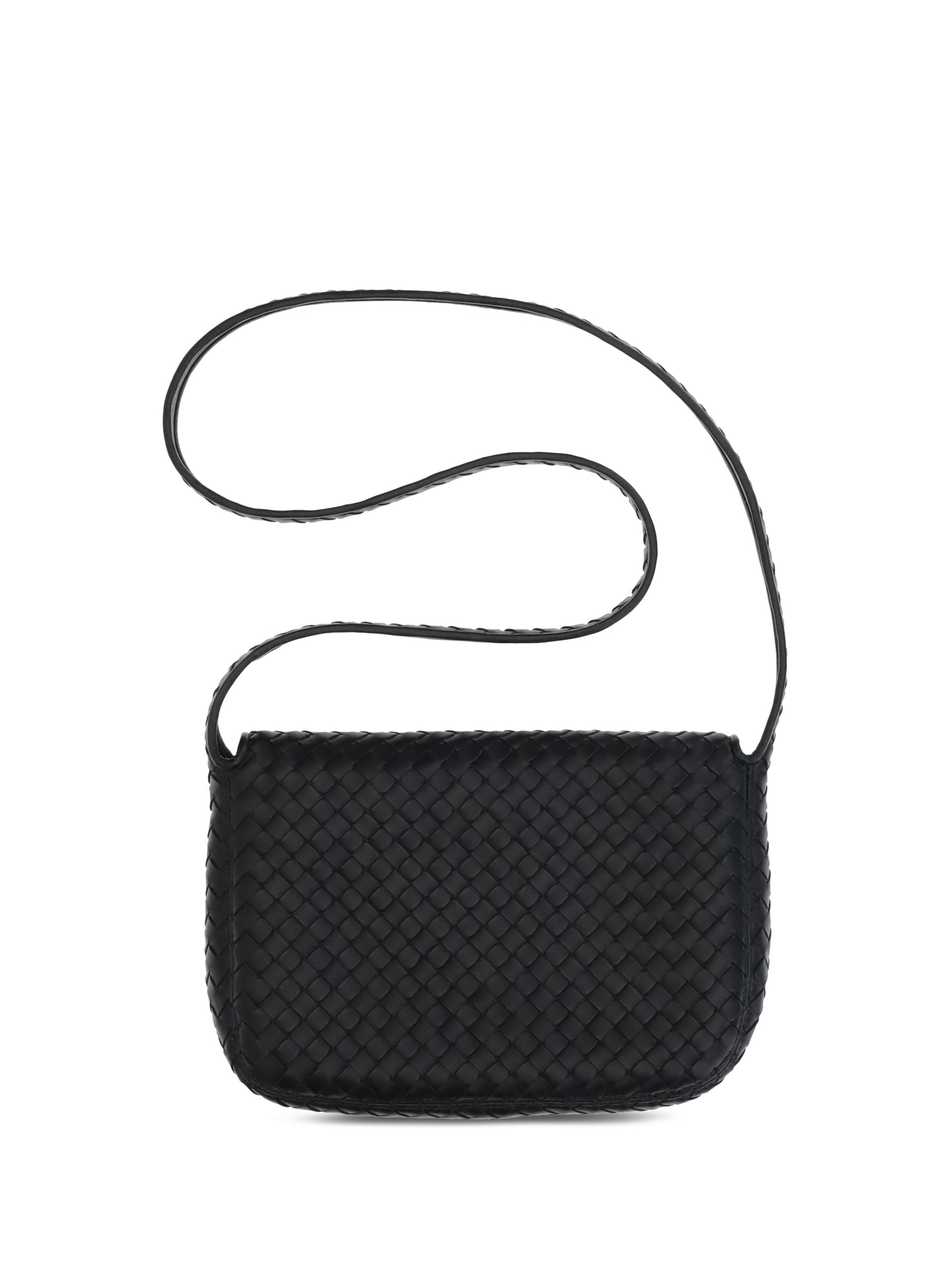 Bottega Veneta Men Woven Leather Shoulder Bag