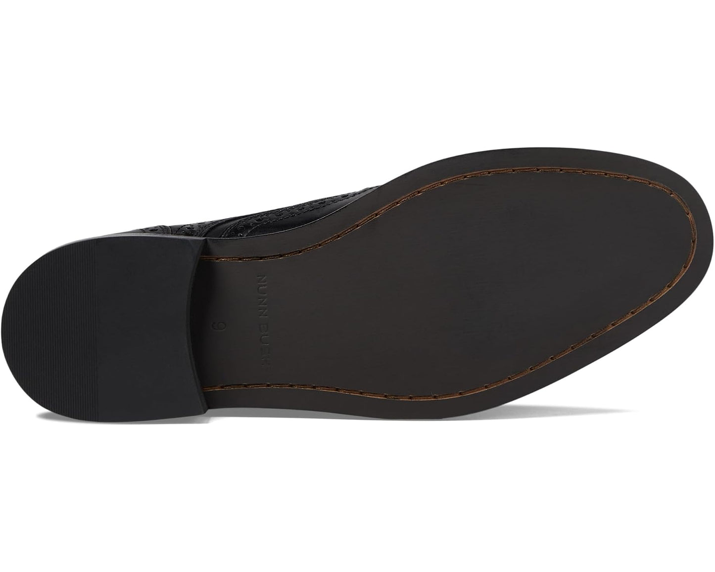Men's Nunn Bush Nelson Wing Tip Dress Casual Oxford Black