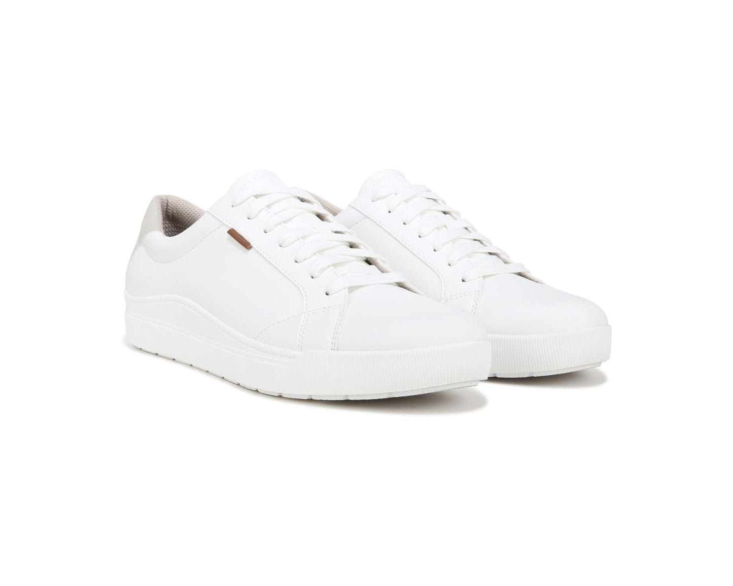 Men's Dr. Scholl's Time Off Lace Up Sneaker White Smooth