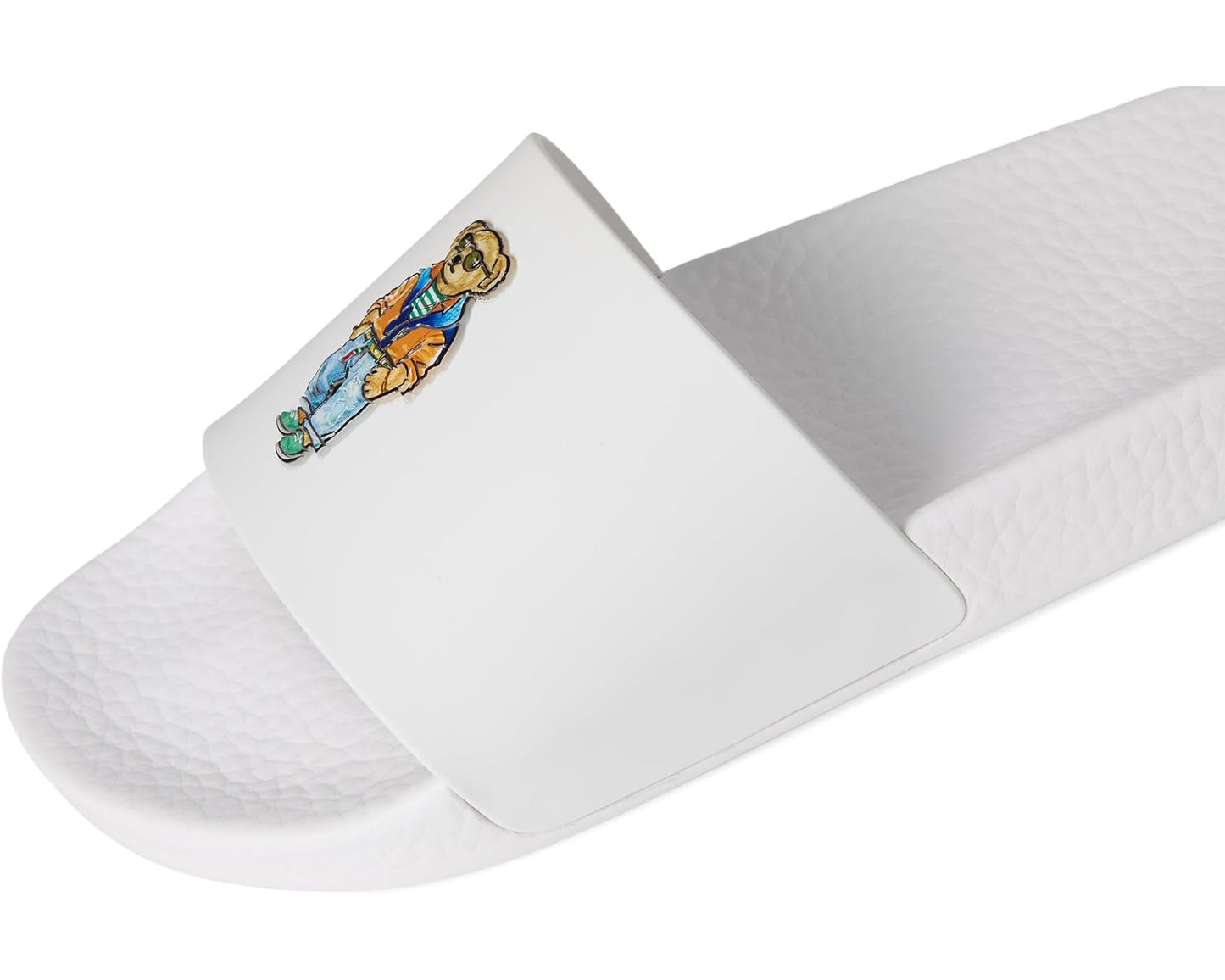 Men's Polo Ralph Lauren Polo Bear Slide White Beach Shop Bear