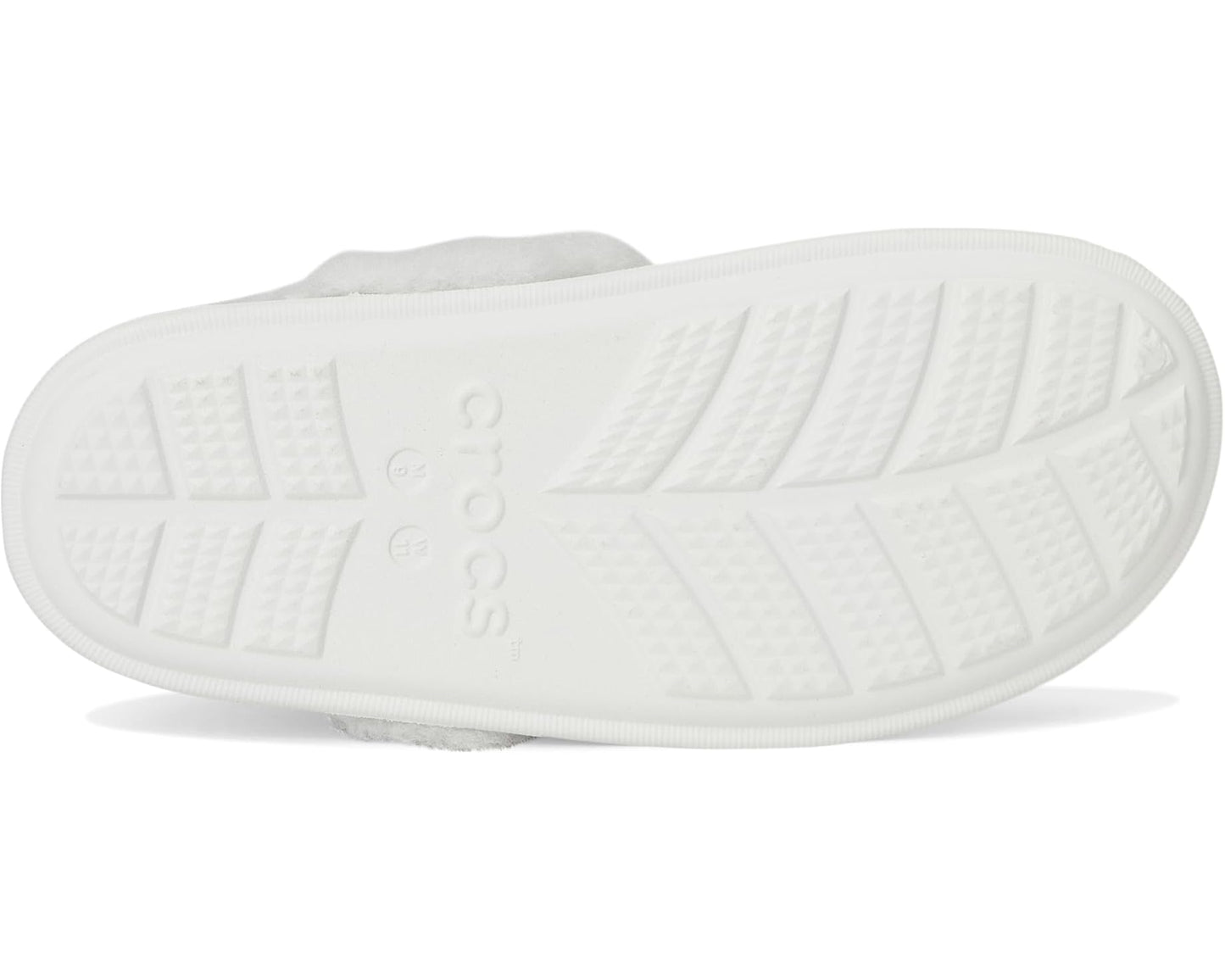 Unisex Crocs Classic Fuzz Scuff Slippers Moonlight