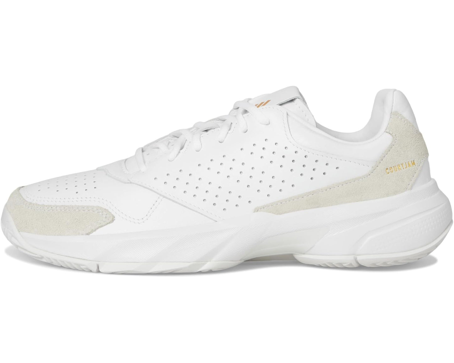 Unisex adidas Courtjam Control 3 Tennis Shoe White/White/White