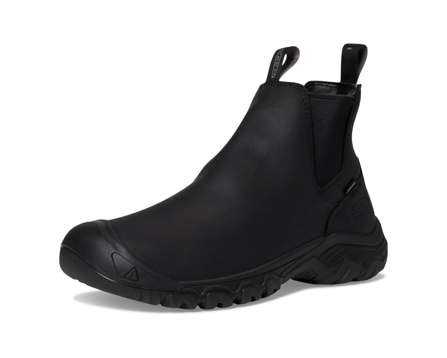 Men's KEEN Anchorage 4 Waterproof Pull-On Durable Insulated Black/Black