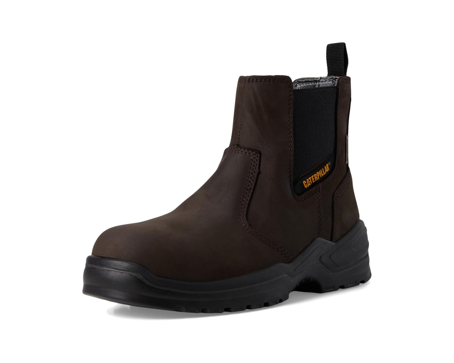 Men's Caterpillar Striver Chelsea Waterproof Steel Toe Brown