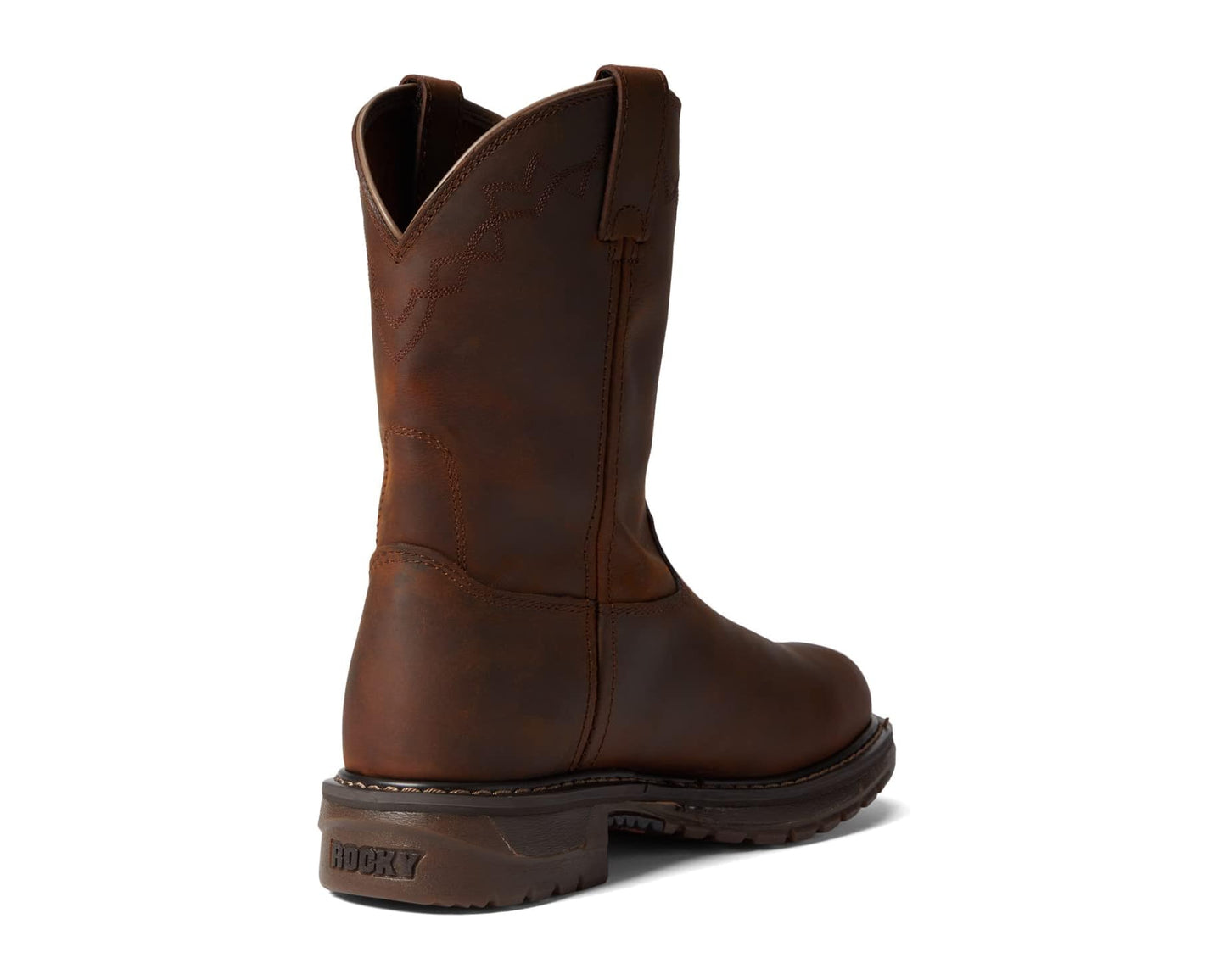 Men's Rocky Western Original Ride 10 Soft Toe Brown