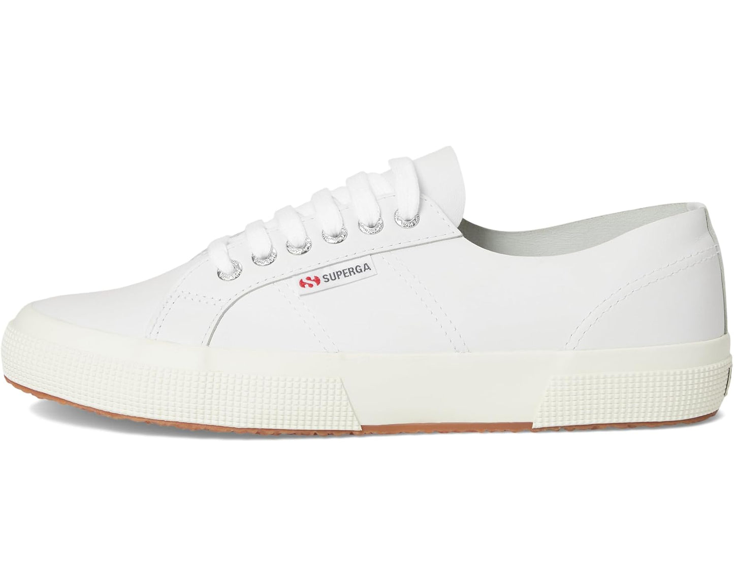 Unisex Superga 2750 Unlined Nappa Optical White/Silver/Favorio