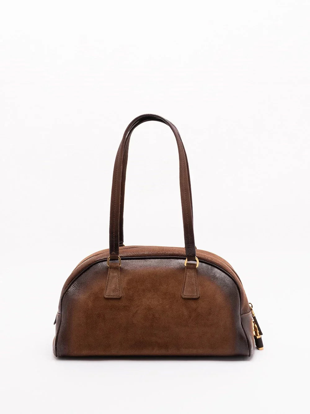 Prada Women Suede `Bowling` Bag