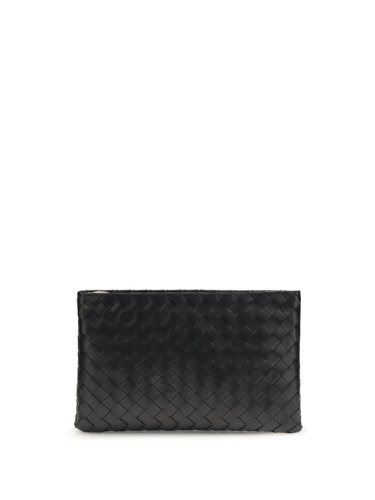 Bottega Veneta Women Medium Leather Clutch Bag