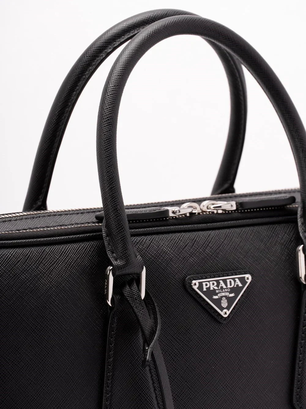 Prada Men Saffiano Leather Briefcase
