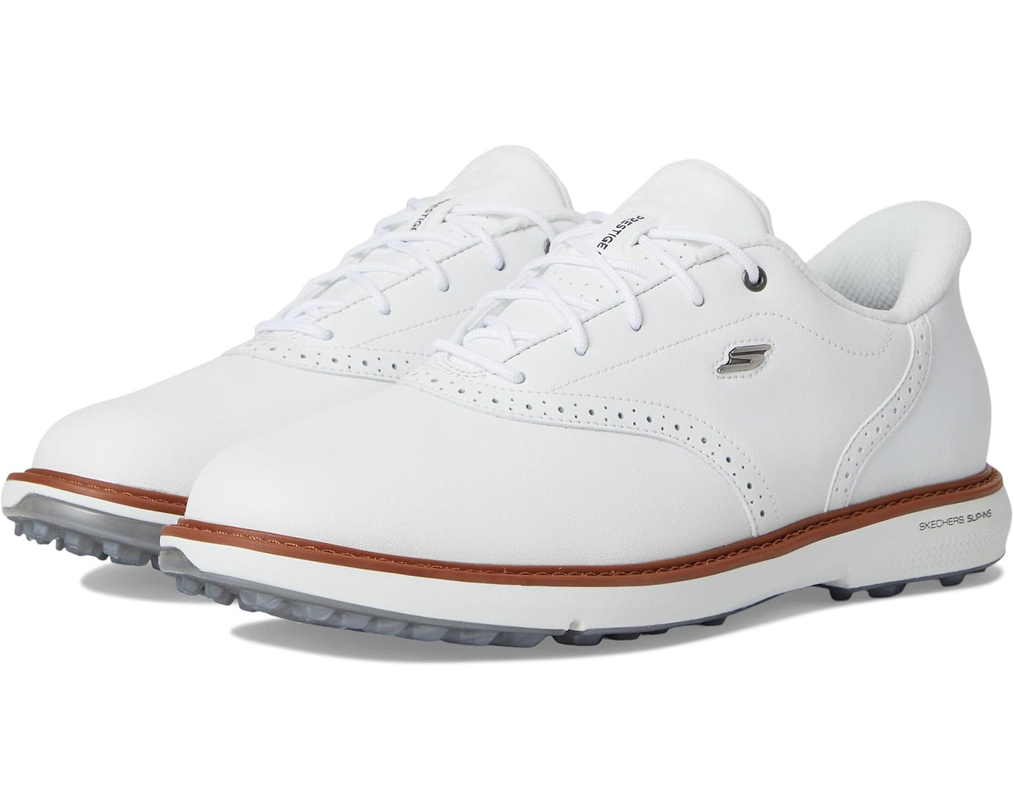 Men's Skechers GO GOLF Prestige Slip-In ArchFit Spikeless Golf Shoe White