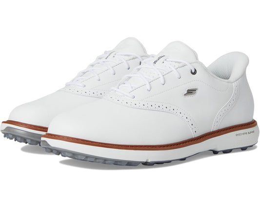 Men's Skechers GO GOLF Prestige Slip-In ArchFit Spikeless Golf Shoe White