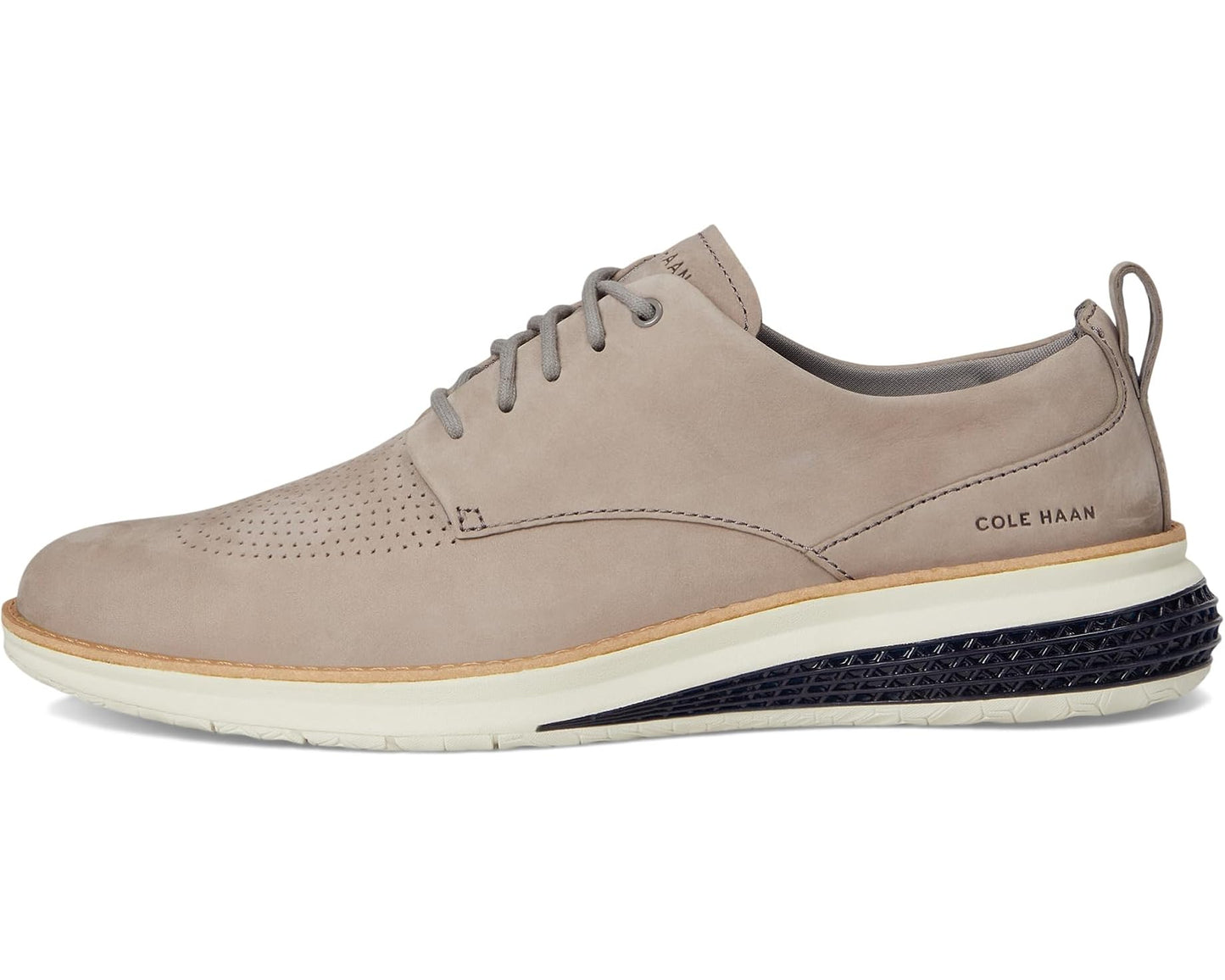 Men's Cole Haan Originalgrand Energy Weave Plain Toe Oxford Ironstone Nubuck/Midnight Moon