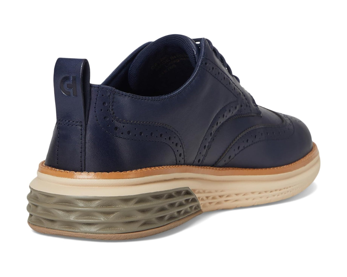 Men's Cole Haan Grand Hurrion Wing Tip Oxford Midnight Moon/Irish Coffee/Oat