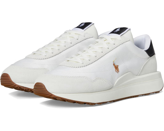 Men's Polo Ralph Lauren Train 89 Suede-Paneled Sneakers Deckwash White/Multi Pp