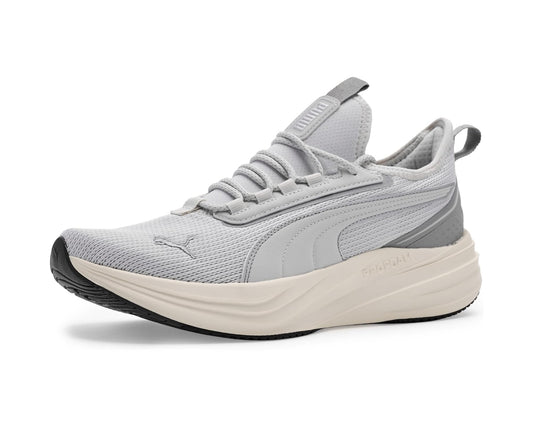 Men's PUMA Darter Pro 2 Running Shoes Feather Gray/Warm White/Gray Echo