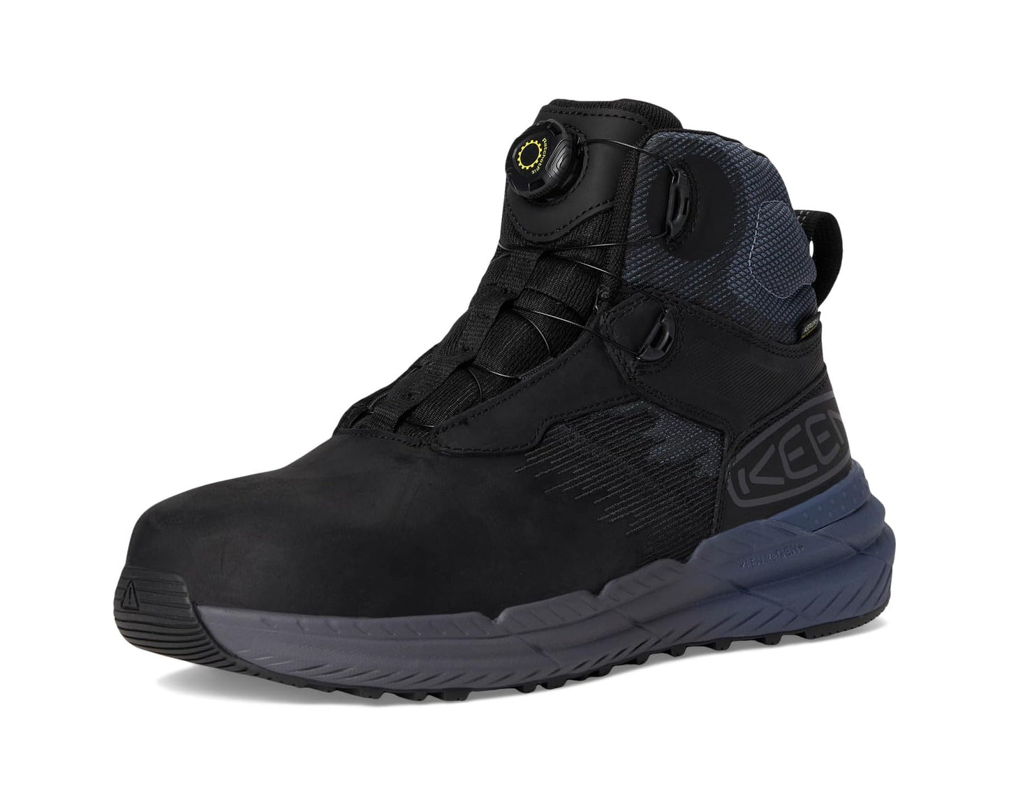 Men's KEEN Utility Snapline RF Waterproof Boot (Carbon-Fiber Toe) Vintage Indigo/Black