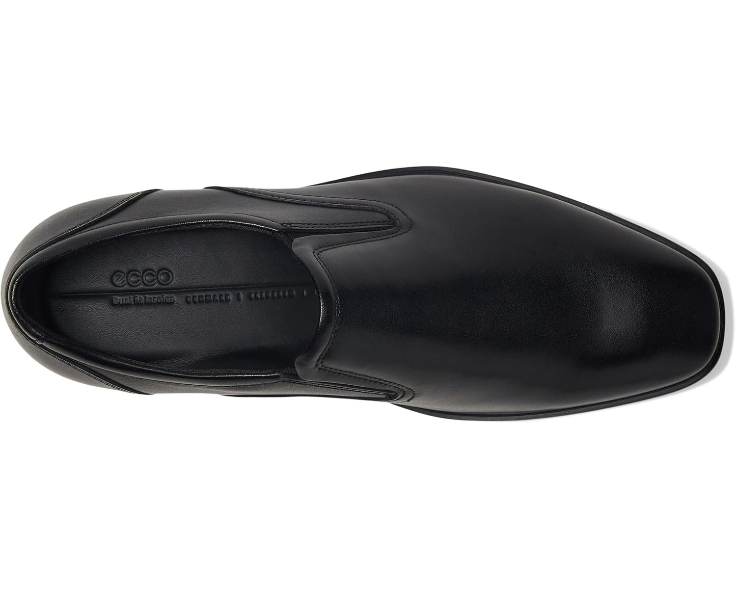 Men's ECCO Milan Plain Toe Slip On Loafers Black
