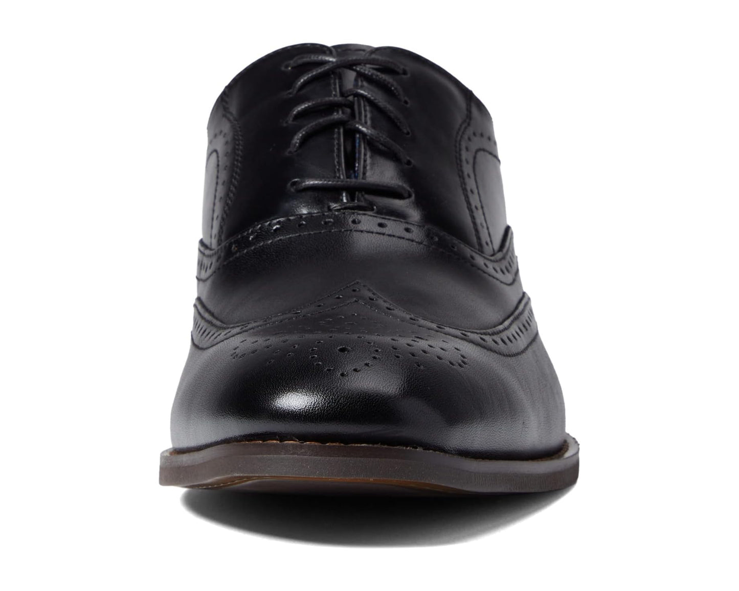 Men's Stacy Adams Kaine Wing Tip Lace-Up Oxford Black