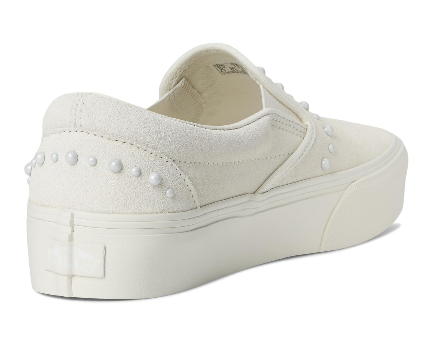 Unisex Vans Classic Slip-On Platform Pearls Marshmallow
