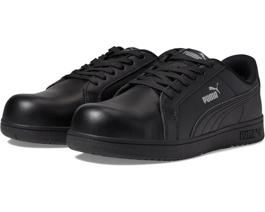 Men's PUMA Safety Iconic Leather Low ASTM SD Black/Black