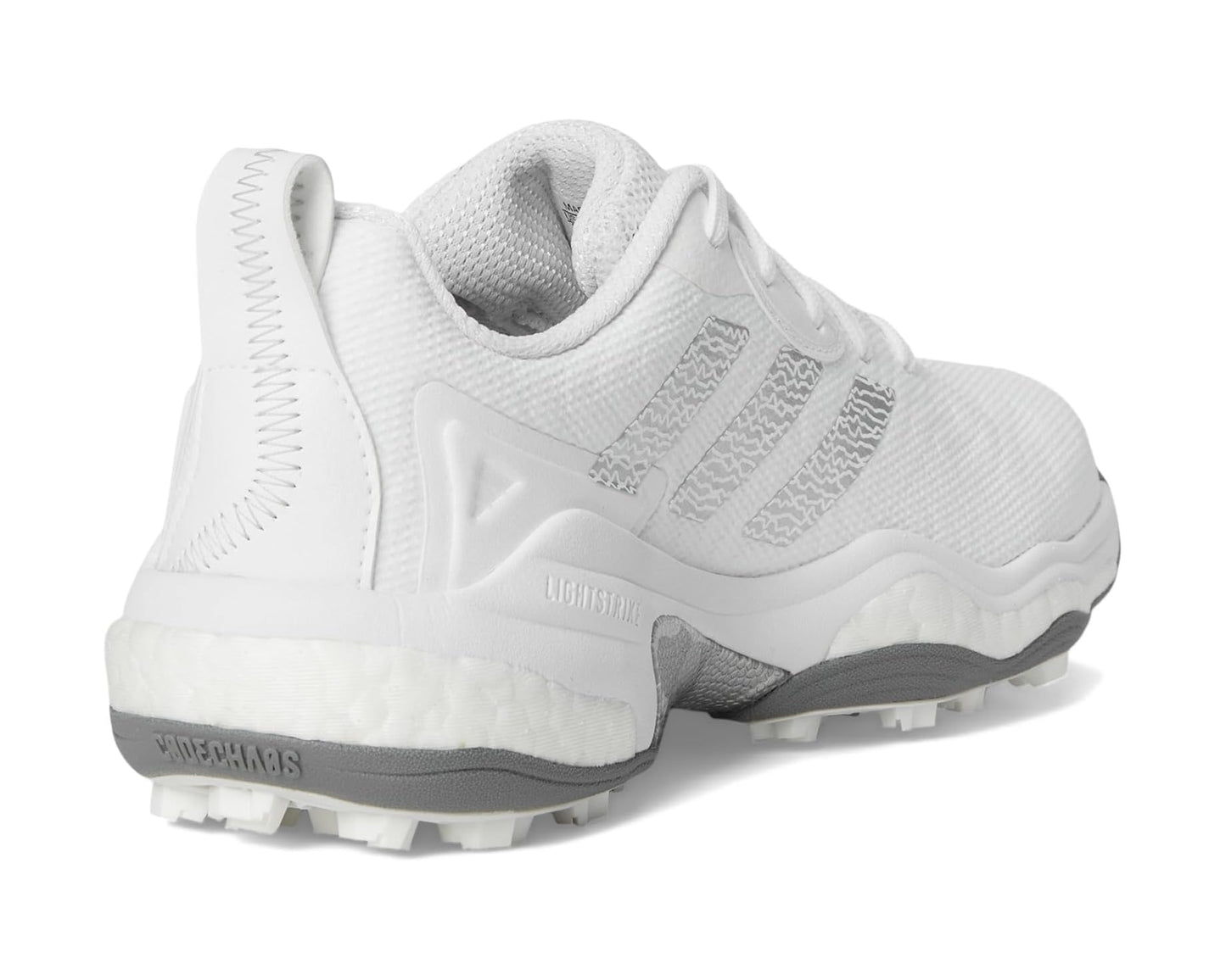 Men's adidas Golf Codechaos 25 Golf Shoes Footwear White/Silver Metallic/Grey Two