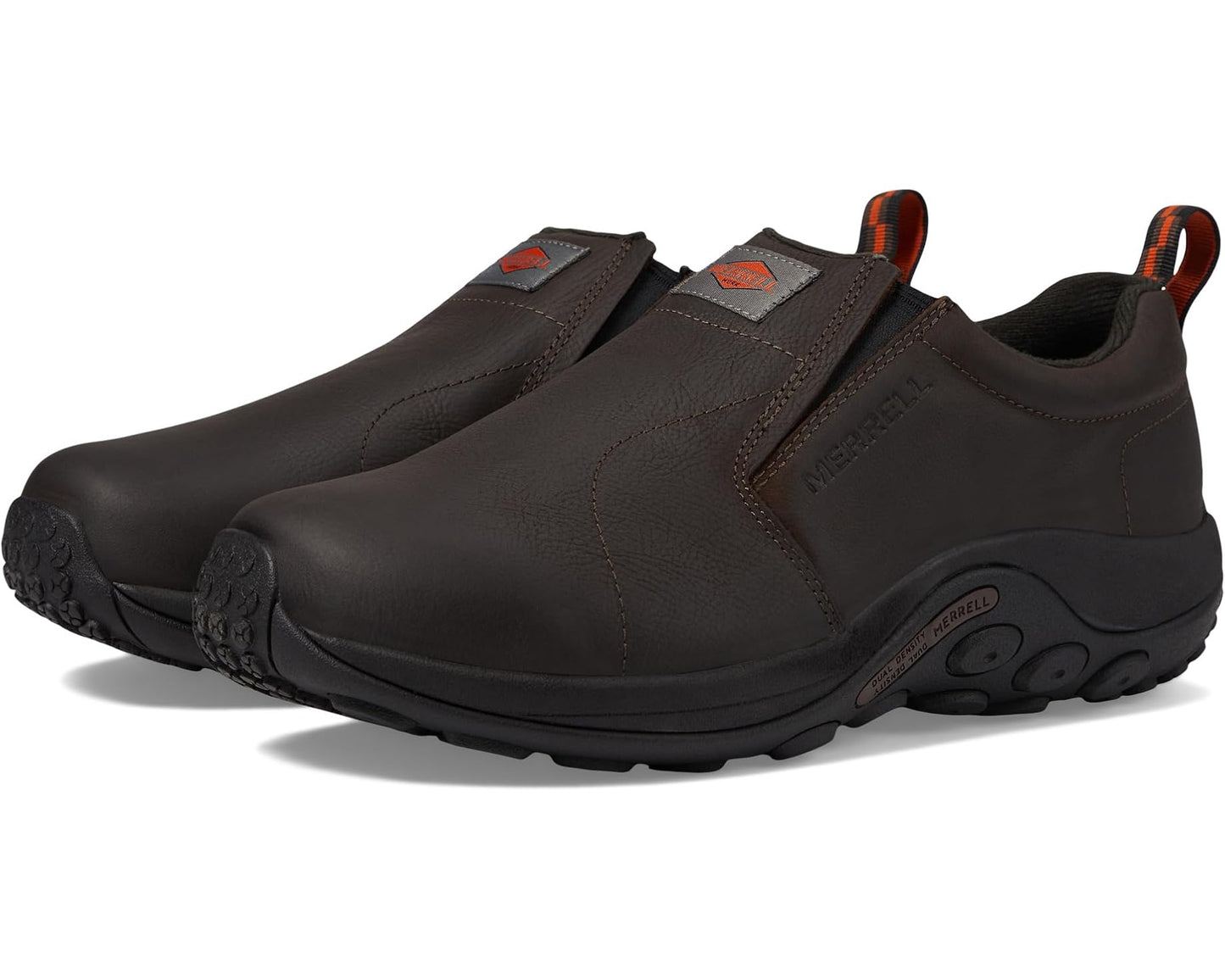 Men's Merrell Work Jungle Moc Leather Slip Resistant Espresso