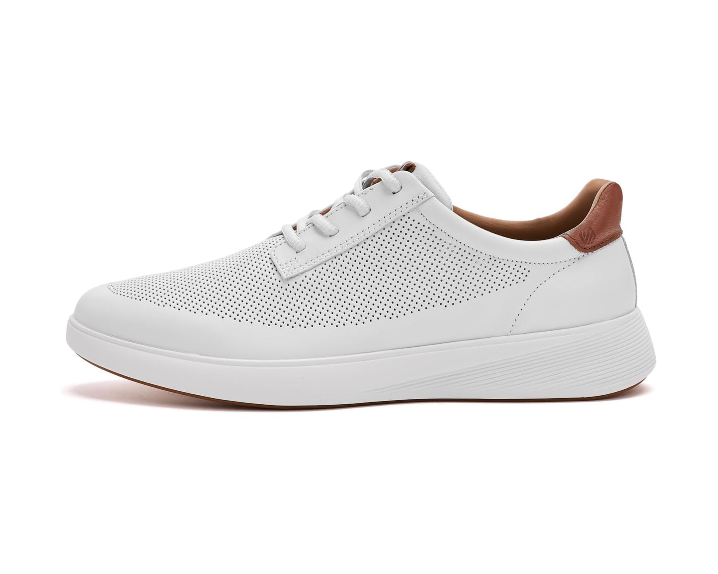Men's Johnston & Murphy Ackerson Perfed Plain Toe White Full Grain
