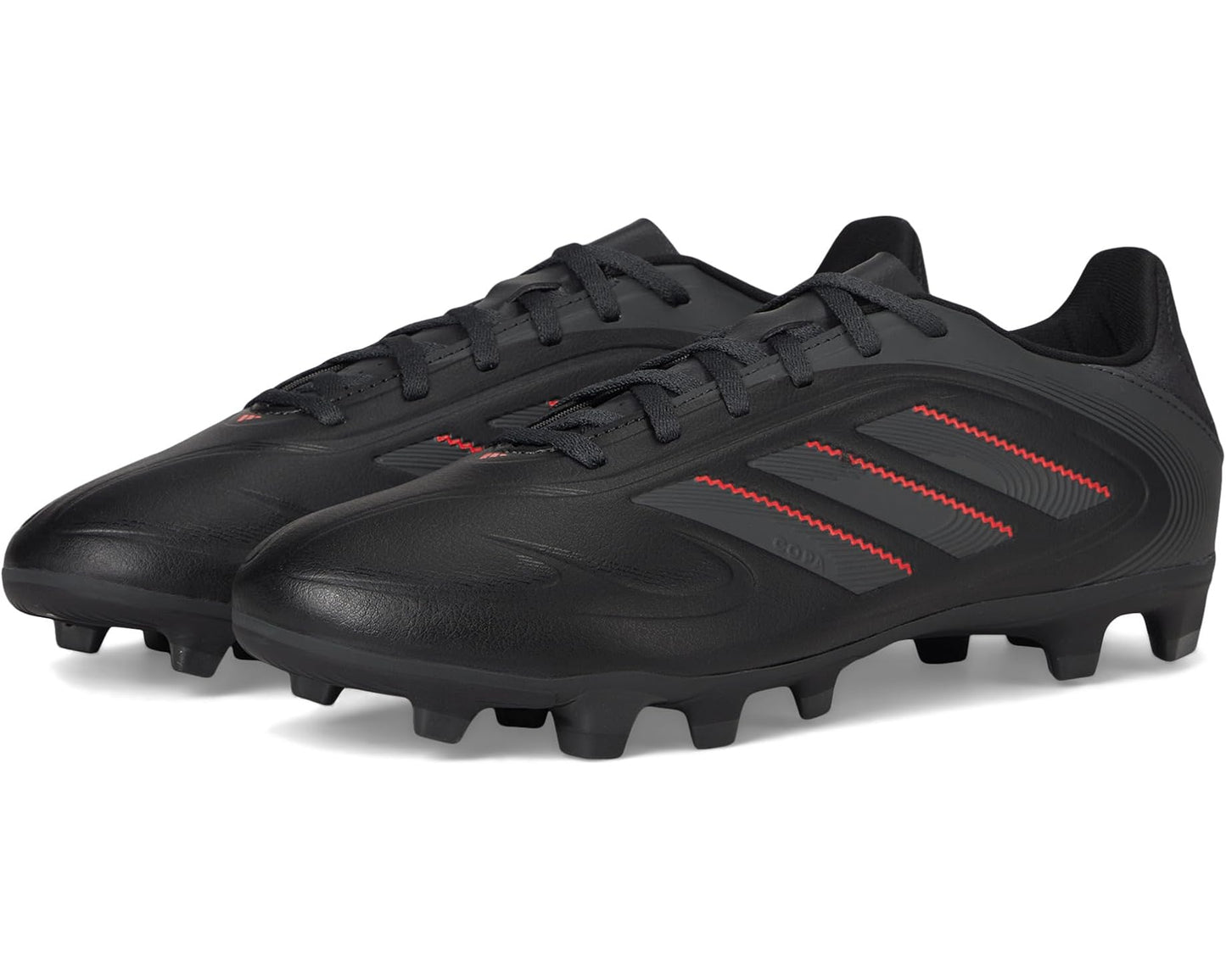 Unisex adidas Copa Pure 3 Club Firm Ground/Multi Ground Soccer Cleats Black/Carbon/Lucid Red